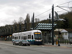 Rainier Beach Station: easy to access from a bus stop
