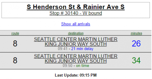 Is it really 21 minutes late, or is it ready to start on time?