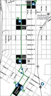 Route 97 will pick up Link riders at Stadium Station, and take them downtown.