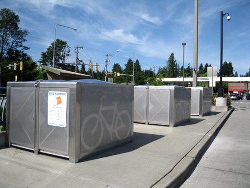 On-demand bike eLockers at Aurora Village