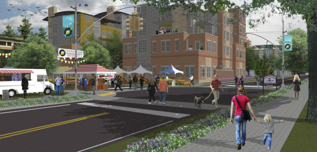 Conceptual design for 190th Street in Shoreline